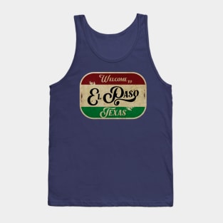 El Paso Vintage Sign Tank Top